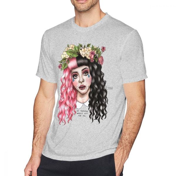 

melanie martinez flowers in her hair awesome man plus size print casual short sleeve sport hooded sweatshirt hoodie t shirt