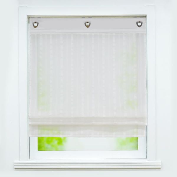 

curtain & drapes roman curtains for kitchen window u shape hook stripe decoration with plastic tubes
