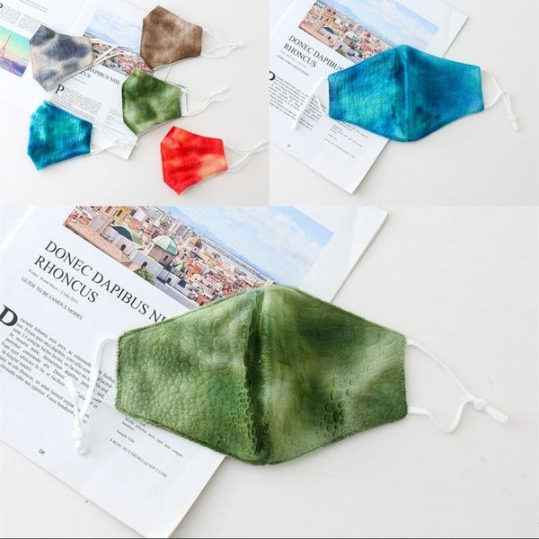 

flannelette snake pattern face mask anti dust graduated color lady man mouth respirator fashion earloop foldable protect mascarilla 5hha g2