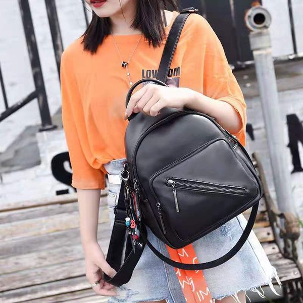 

ent new designer europen women leather bag girls school bag backpack ladies fashion casual travel shoulder bag