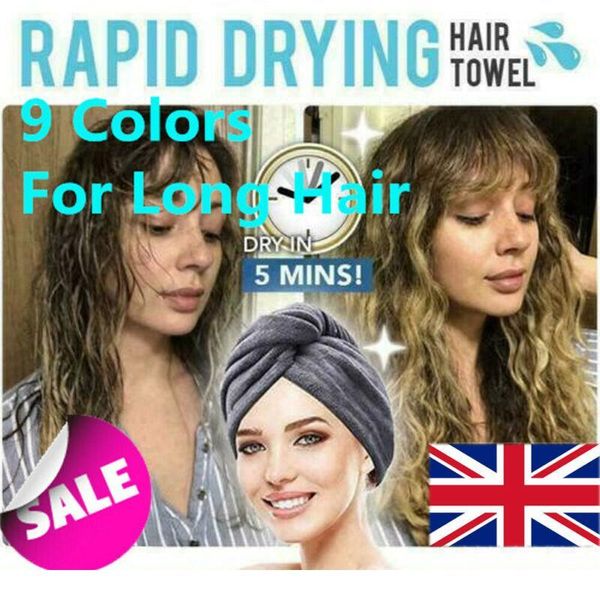 

soft hair towel cap rapid drying hair towel thick absorbent shower cap 60 x 25 cm solid color towel bath wrap jllgzw