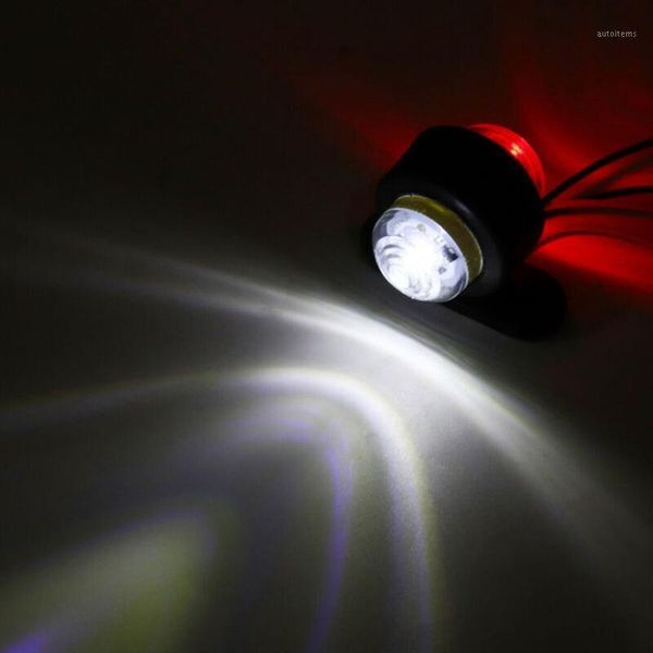 

car side marker light trailer truck 2pcs van 2pc 2x plastic 12/24v red1