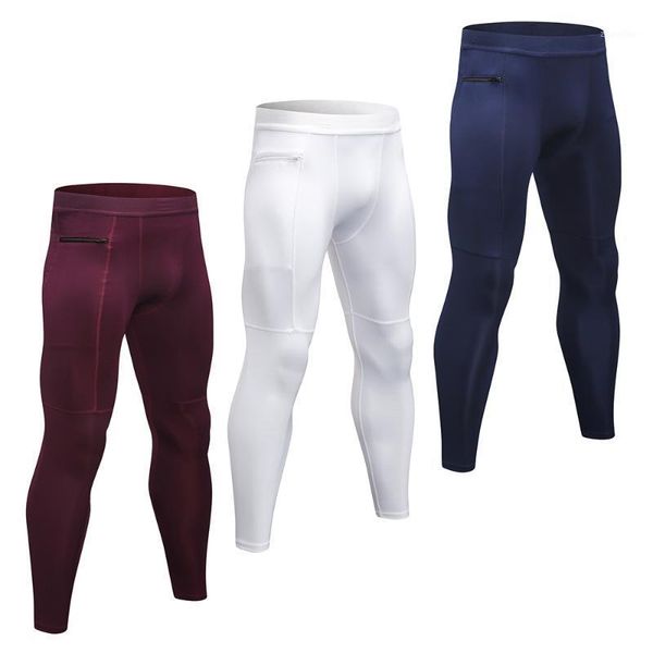 

3 pack men compression pants stretchable bodycon moisture-wicking quick dry running tights workout leggings sportswear1, Black