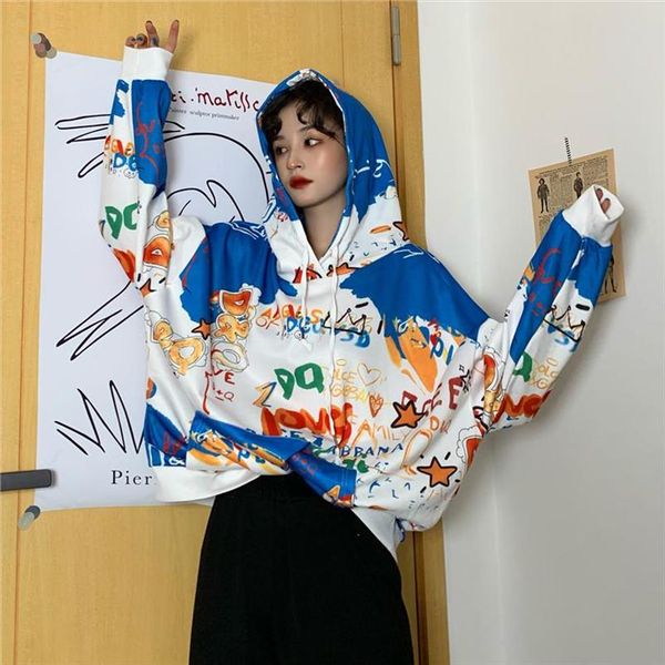 

nicemix mens hoodies sweatshirts autumn women men hip hop male hoodies streetwear punk devil print hoodie males autumn loose, Black