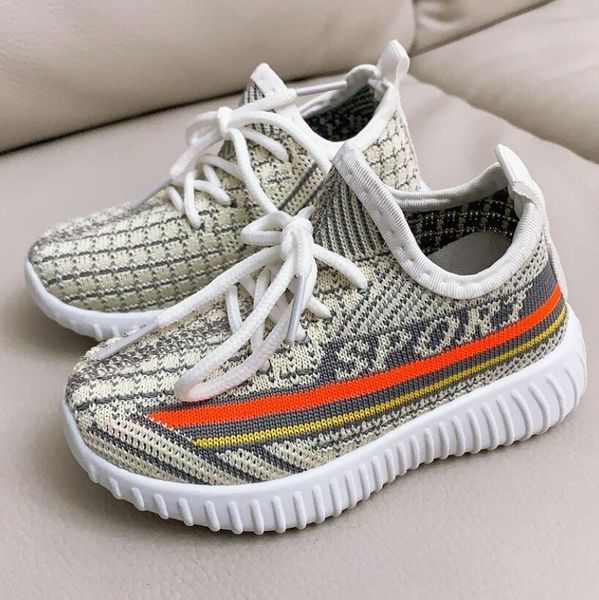 

новые детские кроссовки 2020 мода детские плоские туфли дети девушки мальчики вязальные ботинки растягивающиеся дышащие сетки спортивные кро, Black