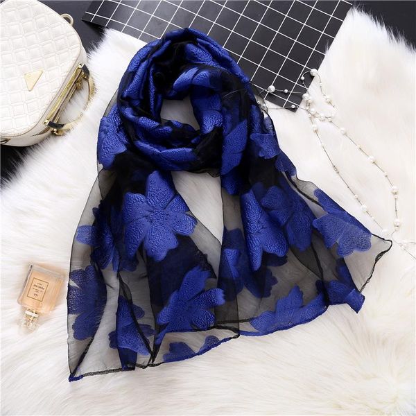 

2020 new scarf female lace scarves stitching scissors towel shawl multi color optional women fashion eugen yarn wmthrl bdesybag, Blue;gray