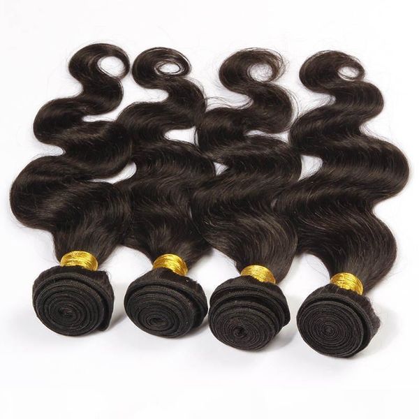 

gorgeous peruvian body wave hair extension 100% human hair weft 10-30 inchs brazilian darkest brown color 100g 1pcs virgin hair extensions, Black