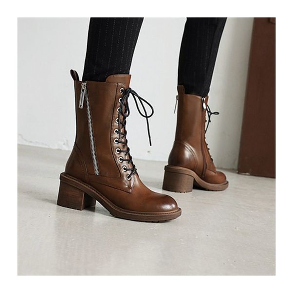 

2020 winter fashion new fine and toe lace boots women's size 34-43 hfp1, Black