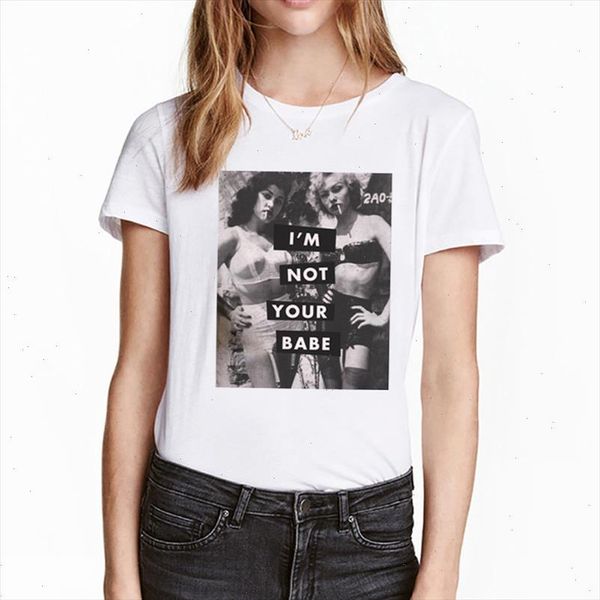 

zoganki harajuku t shirt women graphic t shirt funny cartoon tshirt korean style tees female short sleeve tee shirts, White