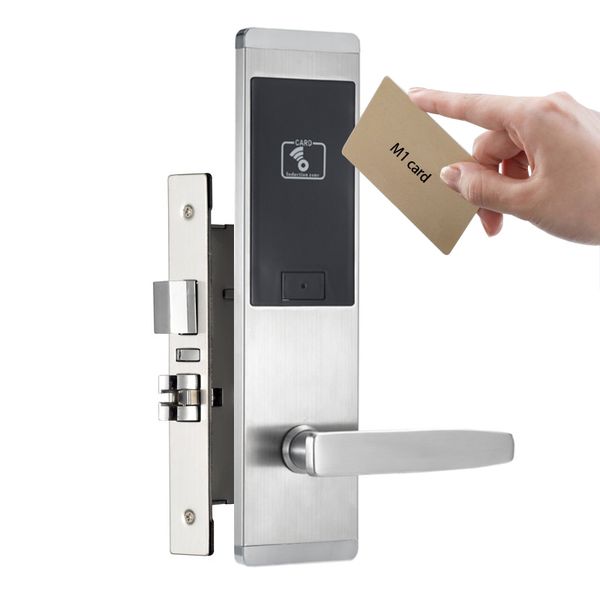

Stainless steel apartment electronic door lock swipe card unlock for office