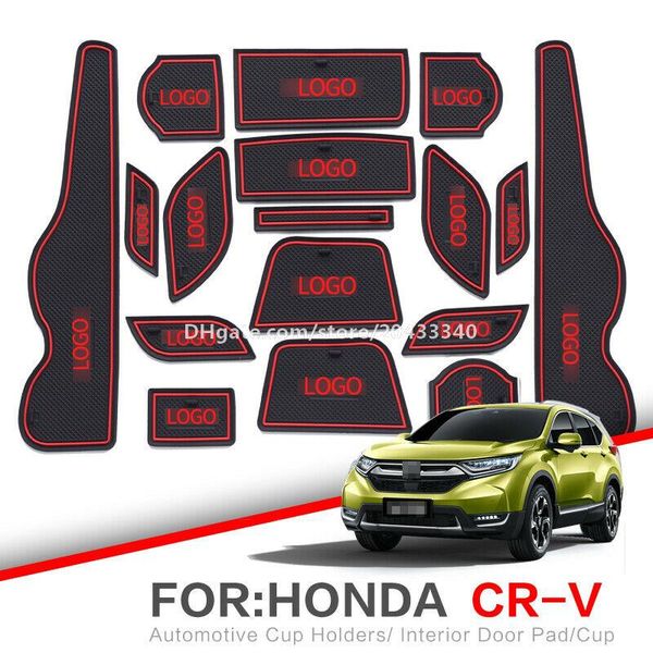 

car gate slot pad water coaster interior non-slip mats for honda cr-v 2015-2016