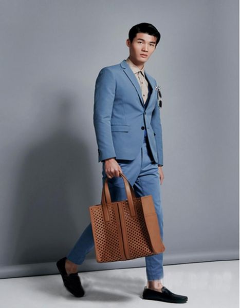 

2020 2 pieces two buttons popular customized groomsman blazers notch lapel man suits men clothes businness (jacket+pants, White;black