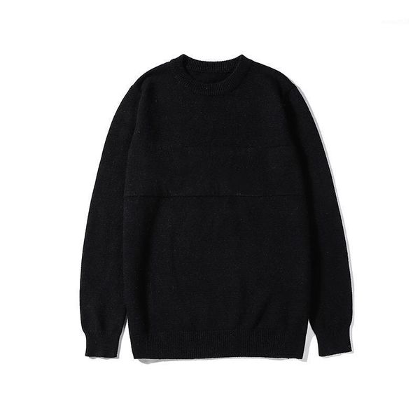 

men's sweaters pullover male knitted sweater autumn winter wool decoration type item thickness closing type1, White;black