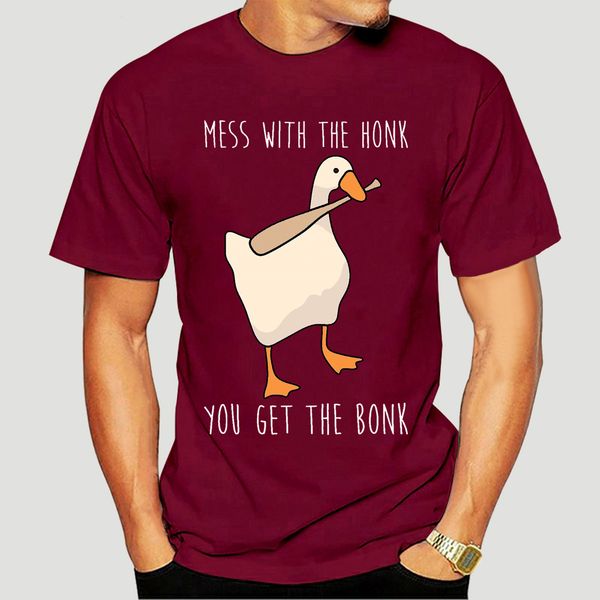 

untitled goose game t shirt parody cute mess with the honk you get the bonk digital print clothing 2911d sport hooded sweatshirt hoodie