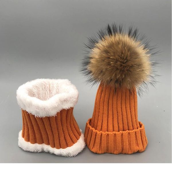 

winter fleece hat scarf for women fur pompom hat sets for girls thick knitted warm hat and scarf se qylhwc