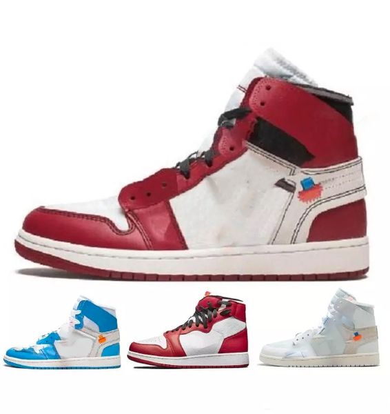 

new 1 unc mens outdoor shoes 1s white dark powder blue cone running shoes relaxation sports for men aq0818-148