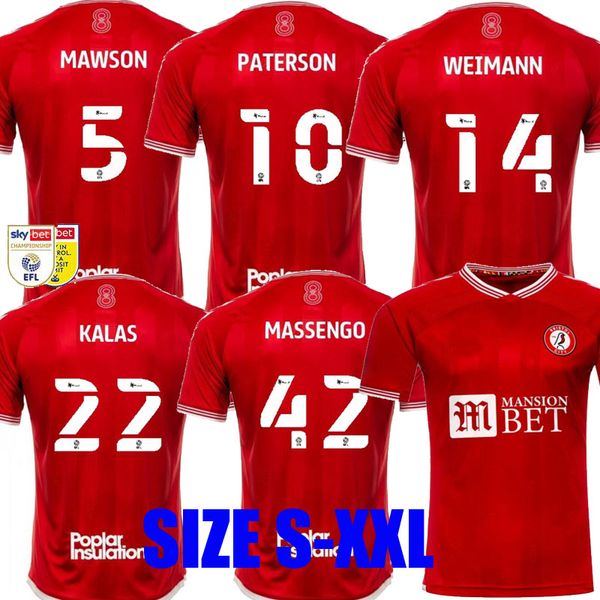 

20 21 bristol weimann city soccer jerseys home 2020 2021 mawson martin diedhiou paterson wells massengo kalas kalas dasilva football shirts, Black;yellow