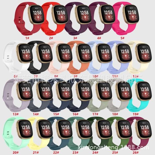 

versa3 silicone strap fitbit sense tpe replacement wristband 26 colorsjk