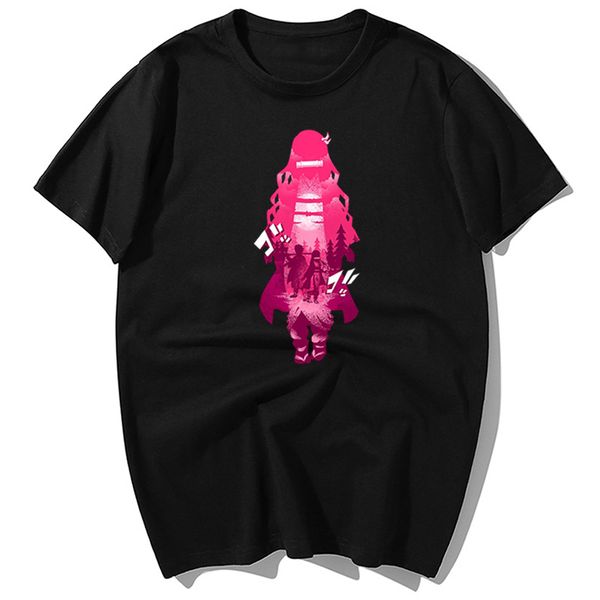 

fashion japan anime demon slayer print summer men's casual tshirt harajuku streetwear sport hooded sweatshirt hoodie men t shirt