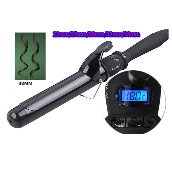 

professional 38mm/32/28/25/22 ceramic curling iron temperature adjustment hair curler wand curler hair curling irons ha wmtzcu