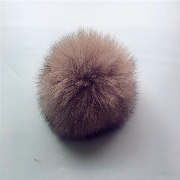 

действительно природных животные hairball оптовой hat болл pom pom diy 14-15cm красочная большая fox fur помпонное вязание шапка с пряжкой b, Black;white