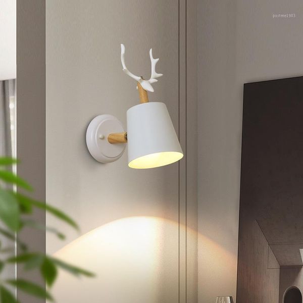 

nordic style modern minimalist creative lamp color bedroom bedside lamp living room study balcony led wall1