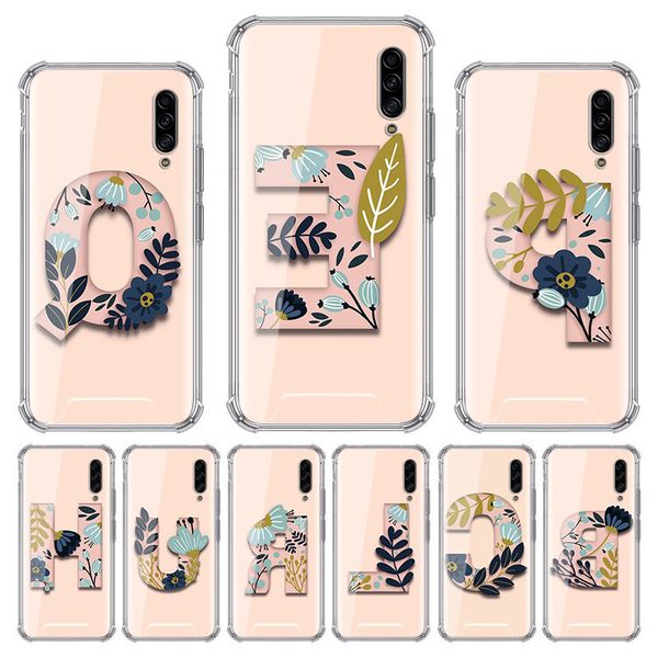 

чехол для samsung galaxy a50 a70 a30 a40 a20 a10 a20e a20s a10s капа телефона обложка airbag clear soft shell мода цветок письмо