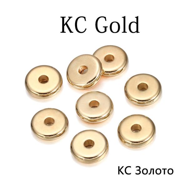 

150pcs lot hole 2.0mm gold flat round ccb plastic bead spacer loose beads handmade diy bracelet jewelry making supplies h wmtypo