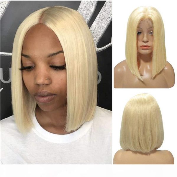 

natural straight 613 bob full lace wigs lace front human hair wig 100% unprocessed brazilian malaysian peruvian indian for black women, Black;brown