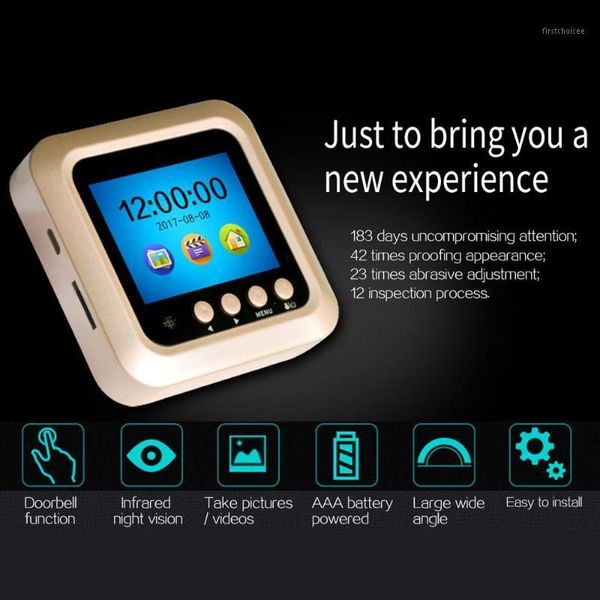 

doorbells w5 2.4 inch lcd color screen wift wireless door bell camera digital smart intercom sight hole ring doorbell home security1