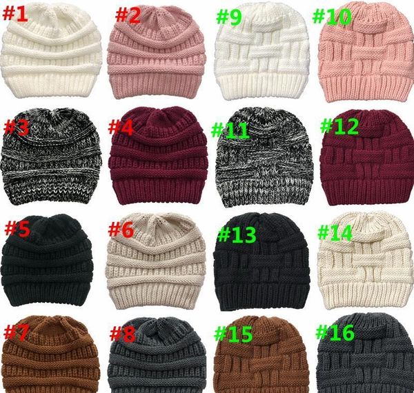

зимний criss cross cross ponytail beanie теплая шерсть вязаная шляпа грязной крест хвост вязание вязание шляпу женщин зима wa bbyndg cxj_lov