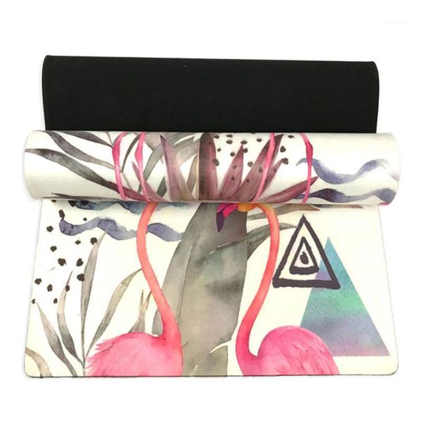 

yoga mats rubber mat healthy exercise fitness fashion flamingo suede 3.5mm1