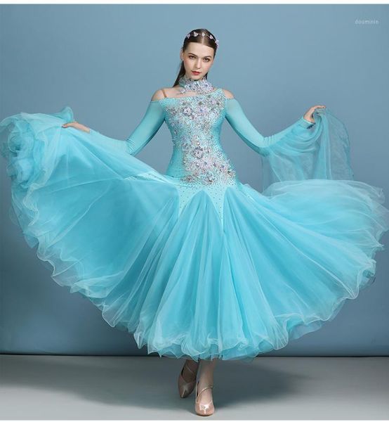 

ballroom dance competition dress fringe ballroom dress standard dance foxtrot tang costumes wear blue1, Black;red