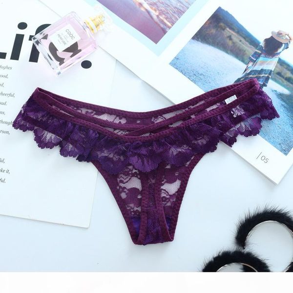 

qualitywomen underwear lace g-string thong womens panties transparent briefs seamless panties lingerie women female pants, Red;black