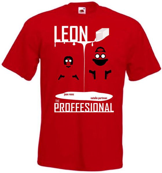 

leon профессиональная футболка red movie poster все размеры s 3xl printed t shirt мальчики top tee shirt простой спортивный толстовка с капю