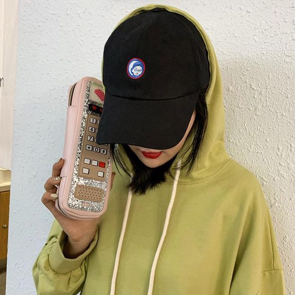 

creative funny personality phone model clutch bag european and american fashion sequin mobile phone small bag for girls 2020 new