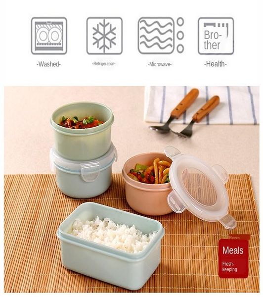 

питание холодильник сохранение box пластиковые мини lunch box кухня хранения box прямоугольные круглые sealed портативный фрукты bbyfer pack