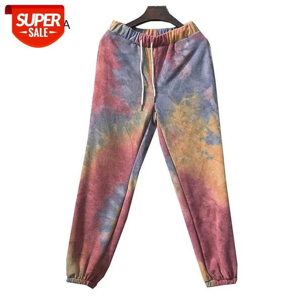 

tie dye women pants high waist long sweatpants fashion female jogger trousers autumn winter ladies girls pants warm sweatpants #pc1z, Black;white