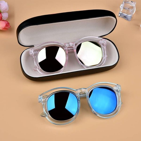 

children's boy's sunshade and anti ultraviolet sunglasses, baby's 1-8-year-old fashion girl's glasses sunscreen, White;black