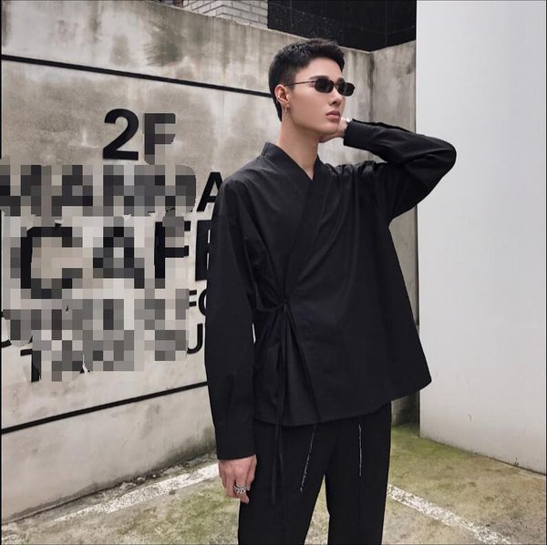 

2021 Home-made New Taoist Clothes Literary Artistic Version Two-shirt of Comfortable Breathable Wear. I5QM, Black