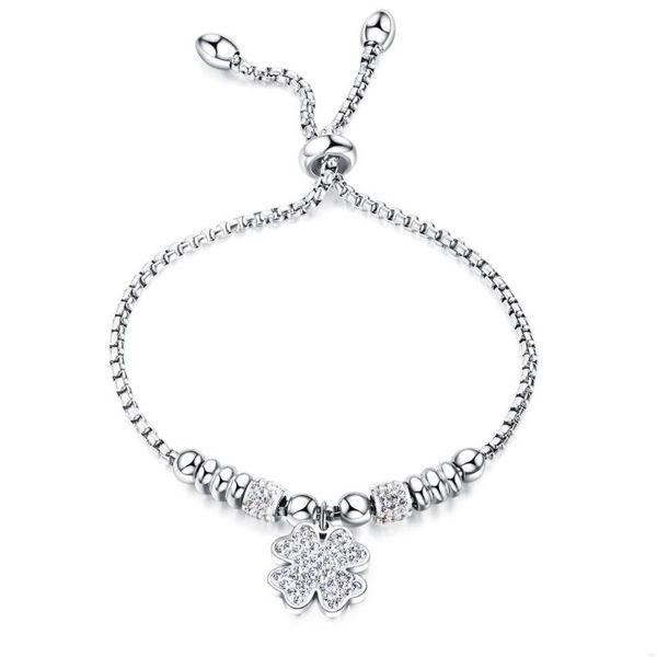 

fashion personality cross crystal pendant bracelet creative lady stainless steel rose gold bracelet jewelry gift 3-gs1023, Golden;silver