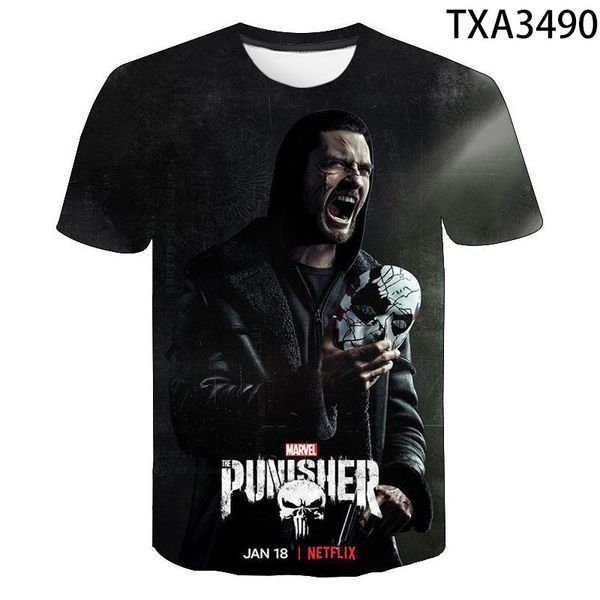 

punisher boy girl printed cool 3d print shirts comics aesthetic hippie men clothing