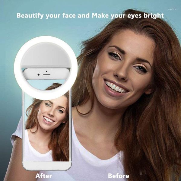 

flash heads usb charge selfie portable led camera phone pography ring light enhancing for pc smartphone1
