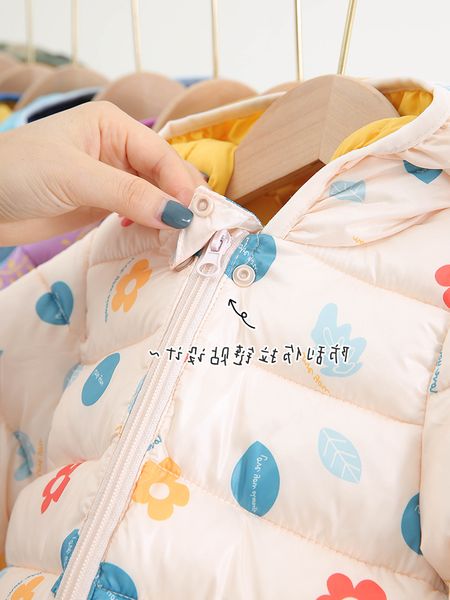 

8children's jacket girl's cotton padded clothes 2020 thickened baby plush coat autumn winter women's foreign style 9, Blue;gray