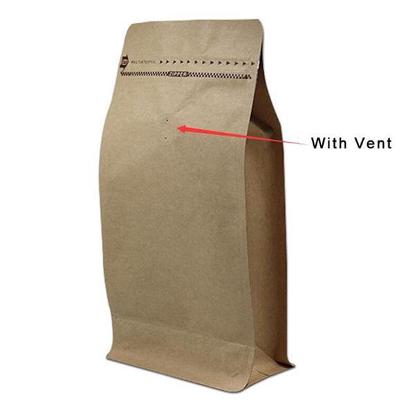 

30pcs lot packaging coffee bags with valve zipper stand up open heat seal kraft paper aluminum foil composite pack pouch h bbypbs