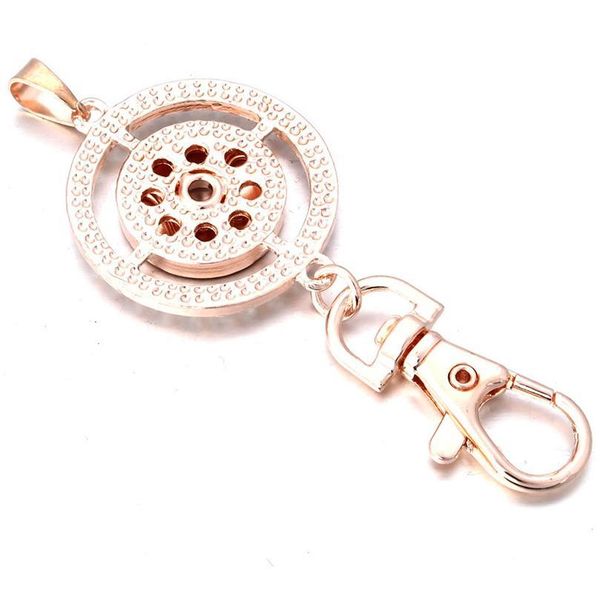 

new snap jewelry 18mm rose gold snap key chains for keyring women gifts girl keychain bag penda qylzcf