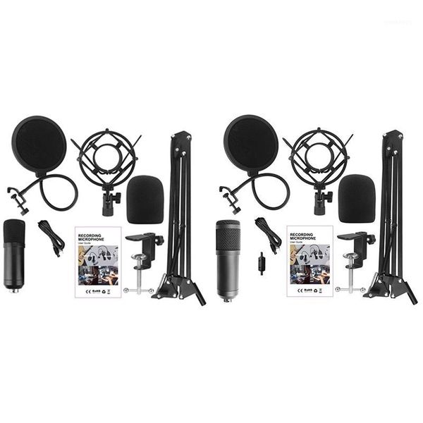 

microphone kits condenser microphone bundle stand karaoke mic filter phantom 192khz/24bit1