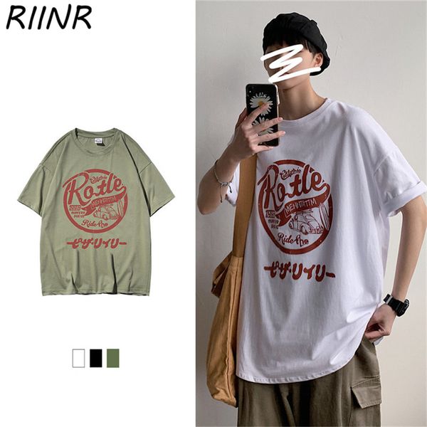 

riinr 2020 new summer oversize men's t-shirt couple short-sleeved round neck casual t-shirt s-5xl sport hooded sweatshirt hoodie