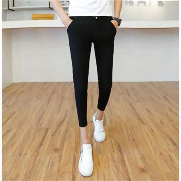 

ujhh9 ankle-length casual slim-fit 9-fen ku 9 fen ku men's casual white student 8-point 9-point men's 8-point pants trendy 9-point, Blue
