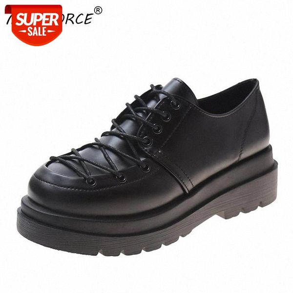 

mbr force autumn boots women platform boots thinken heel chunky sneakers black punk shoes height increasing botas de mujer #it21